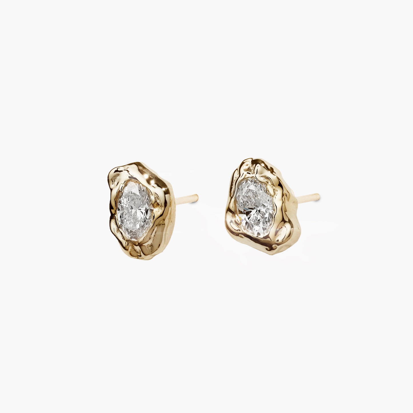 BOULDER DIAMOND EAR STUDS