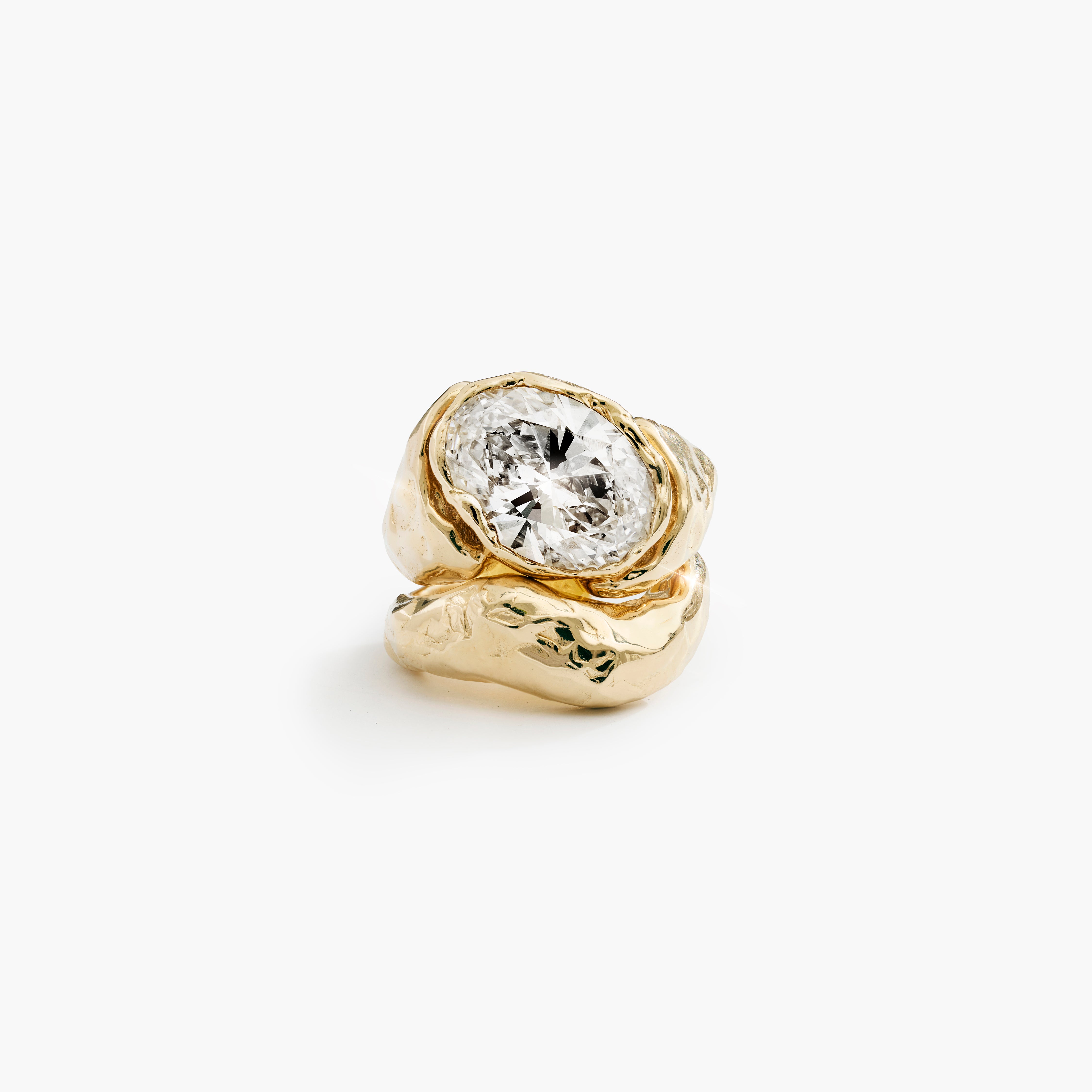 EVOKE OVAL DIAMOND PINKY RING SET – Fie Isolde