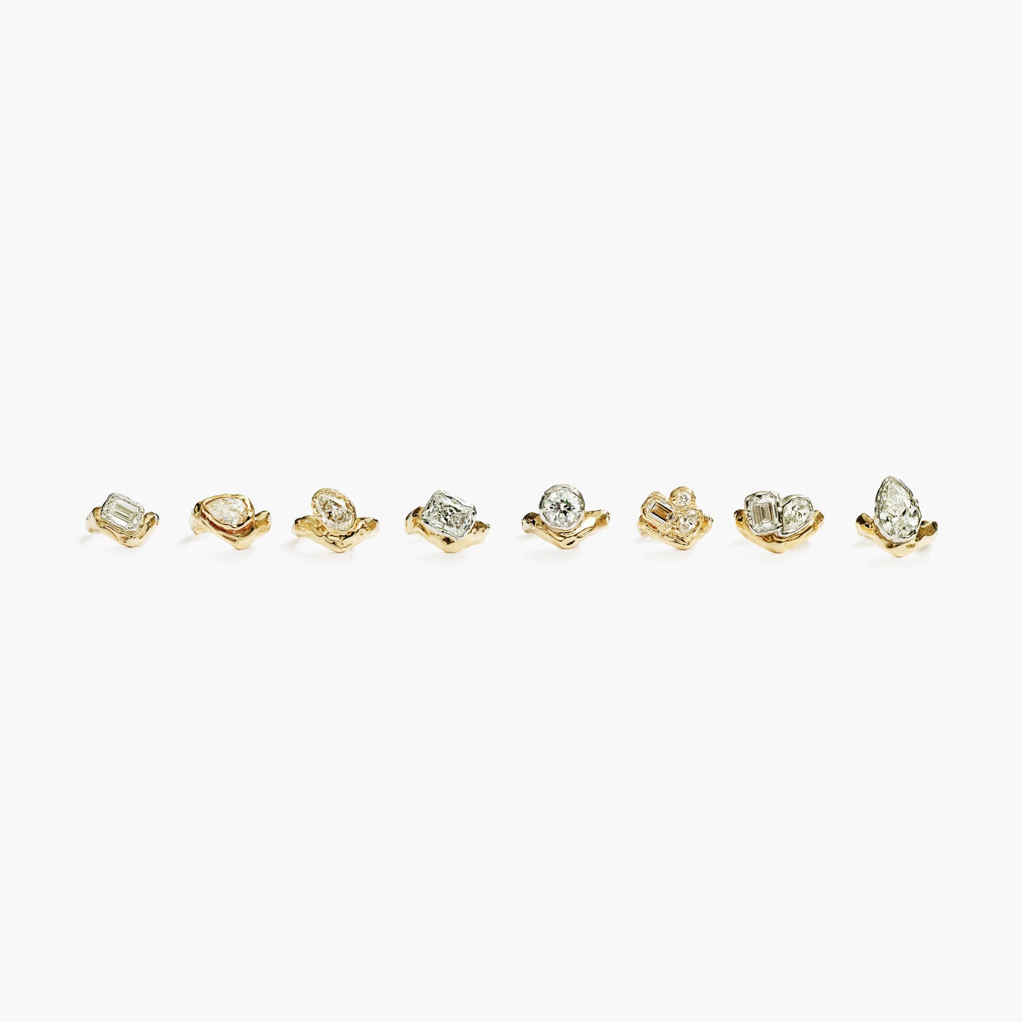 VERVE RADIANT DIAMOND RING BOLD MIXED METALS