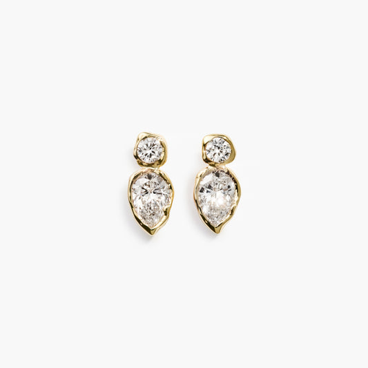 ALFA DOUBLE DIAMOND EARRINGS LIGHT