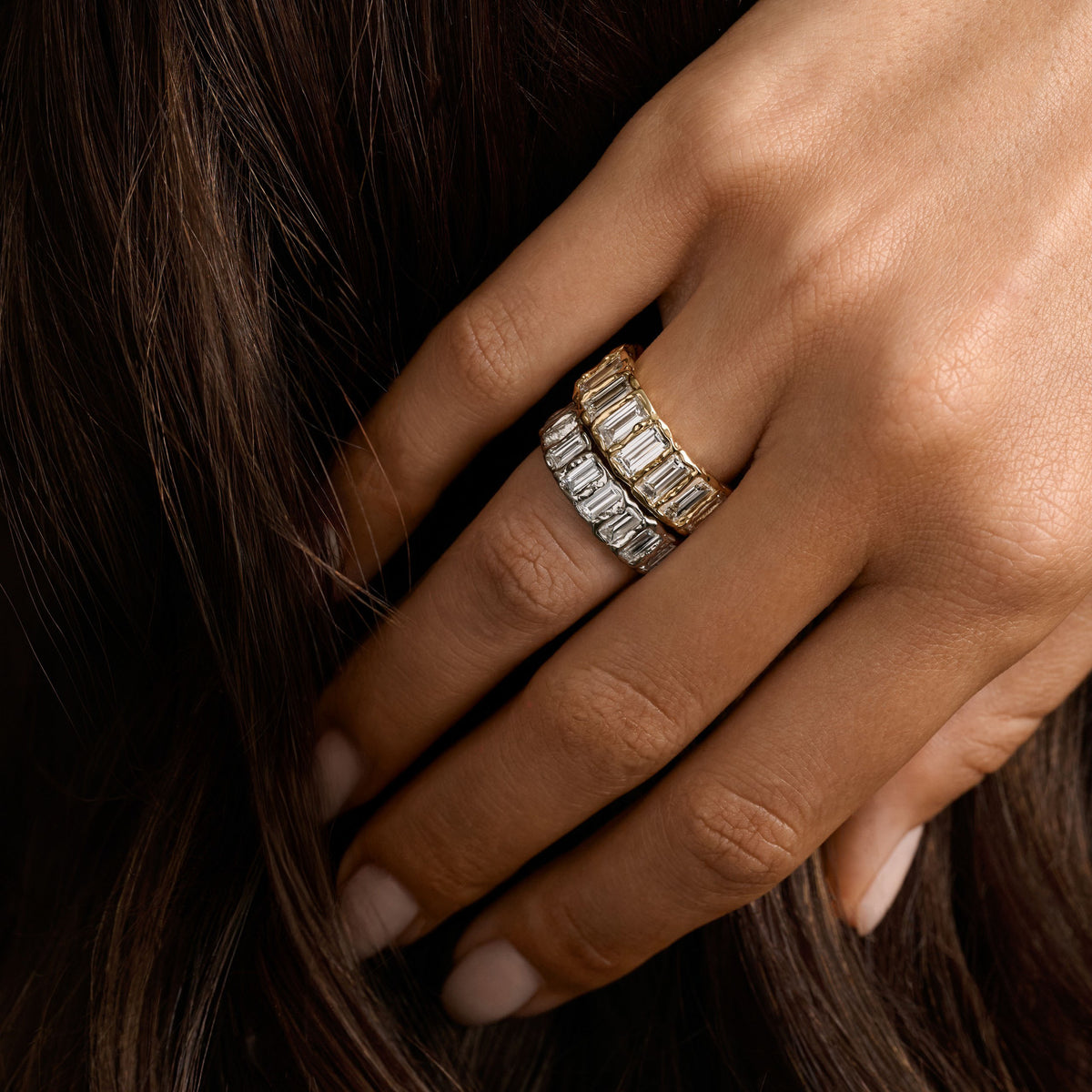 DÉCO DIAMOND ETERNITY RING MEDIUM