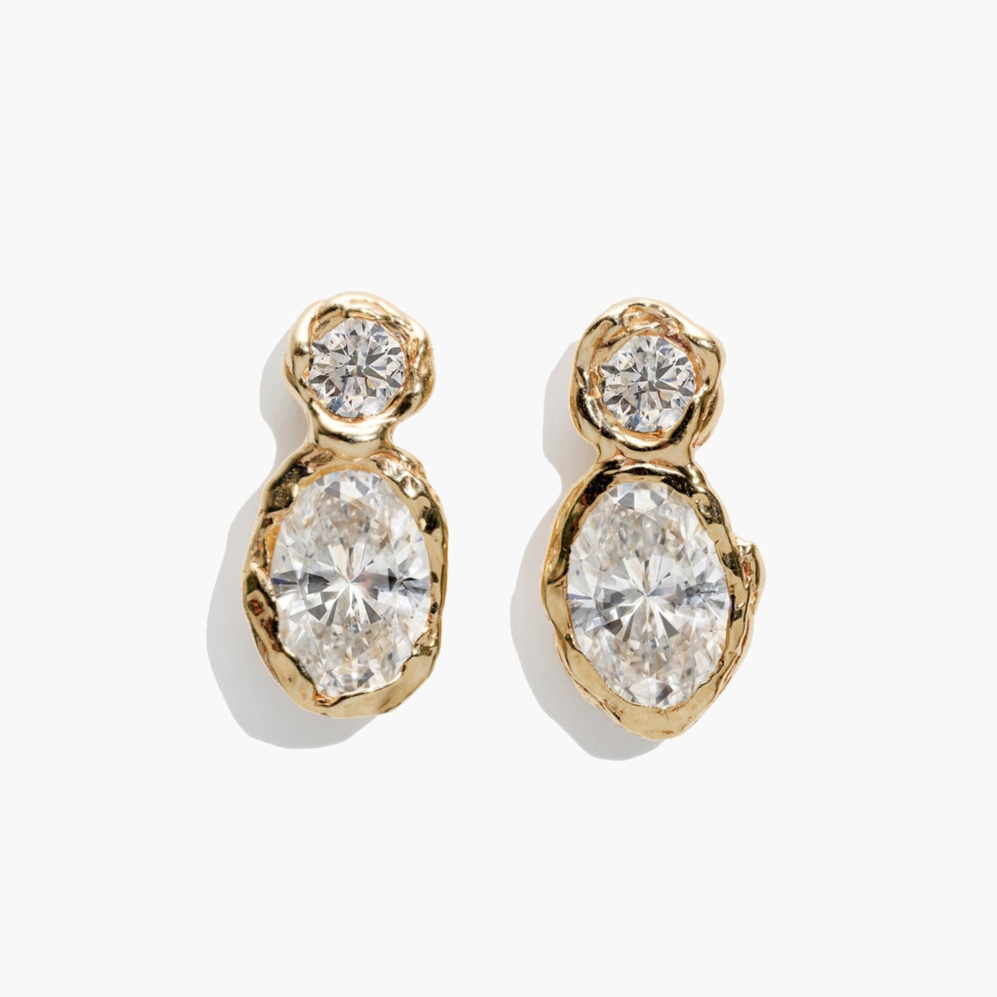 ALFA DOUBLE DIAMOND EARRINGS BOLD