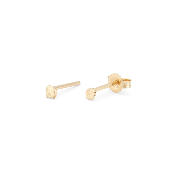 My Ray Mini Gold Stud Earrings Fie Isolde