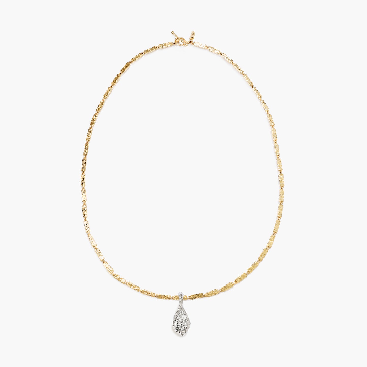 ALFA PEAR DIAMOND PENDANT BOLD