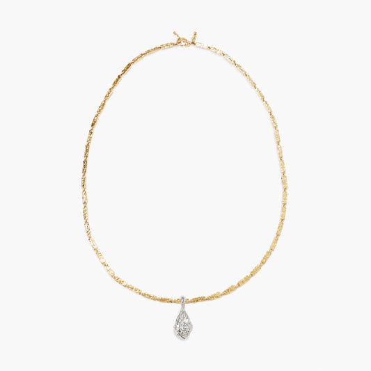 ALFA PEAR DIAMOND PENDANT BOLD