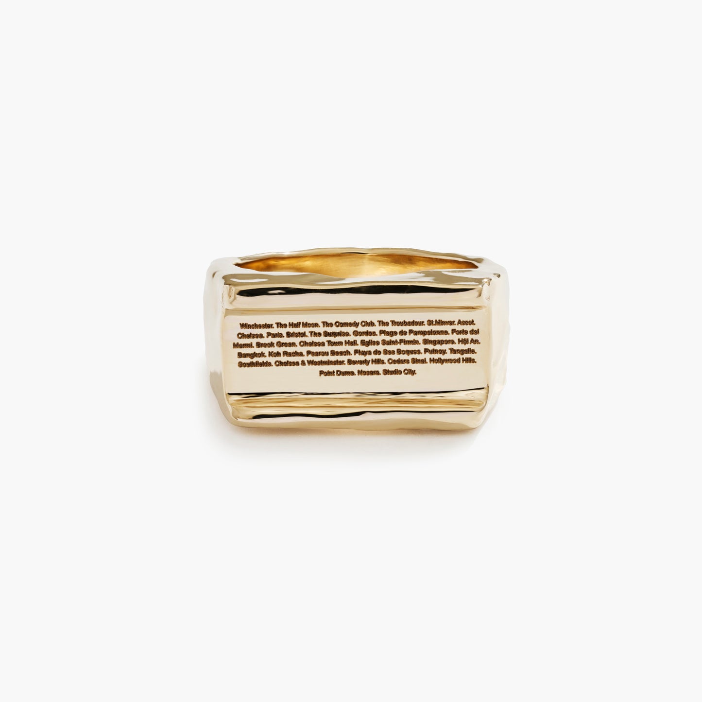 SECRET NOTE RECTANGLE RING