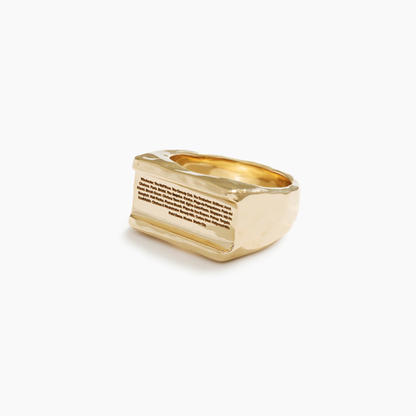 SECRET NOTE RECTANGLE RING