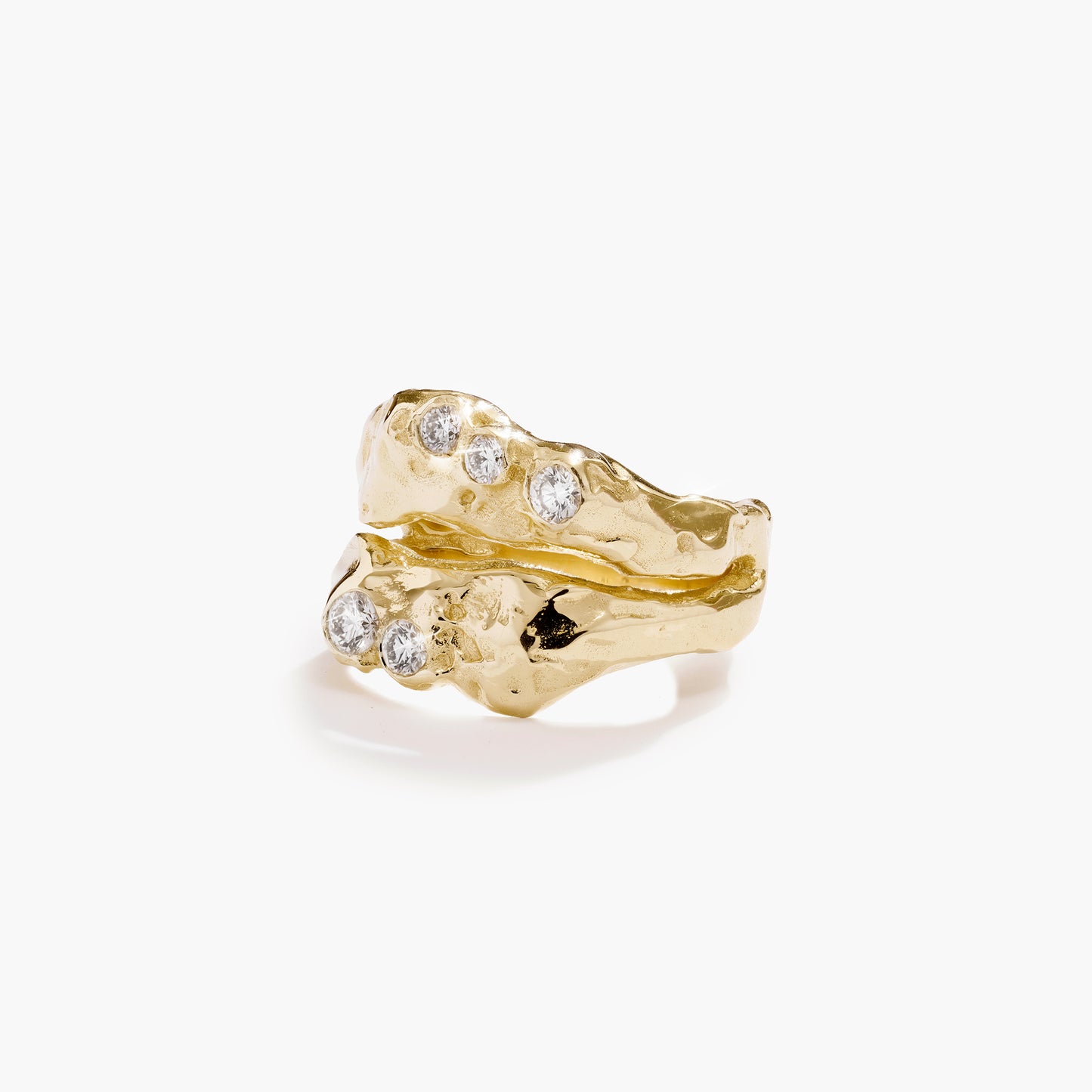 MY RAY RING DOUBLE DIAMONDS