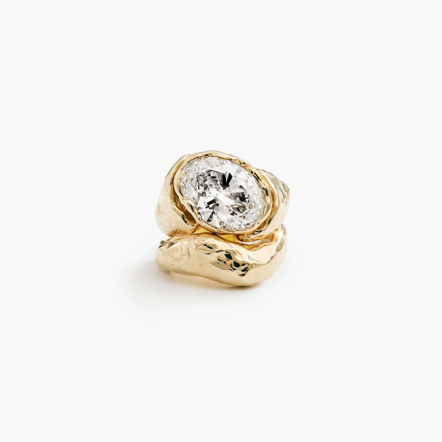 EVOKE OVAL DIAMOND PINKY RING SET