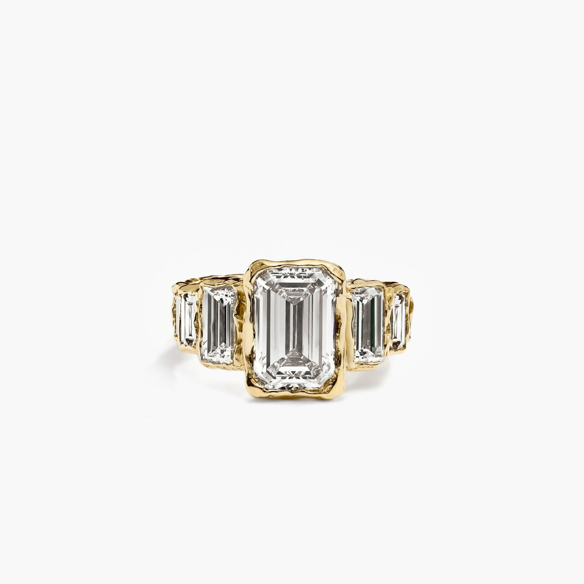 DÉCO EMERALD DIAMOND RING BOLD