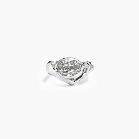 VERVE OVAL STEP CUT DIAMOND RING LIGHT