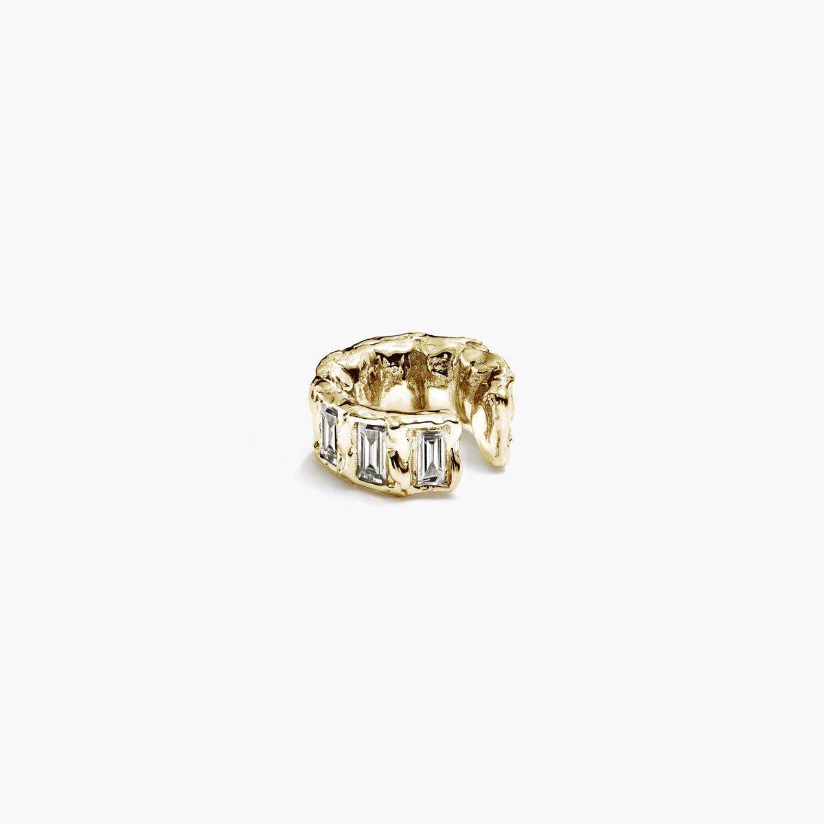 DECO DIAMOND EAR CUFF