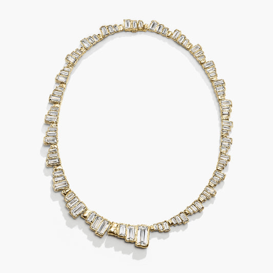 DÉCO GRADUATED DIAMOND NECKLACE BOLD