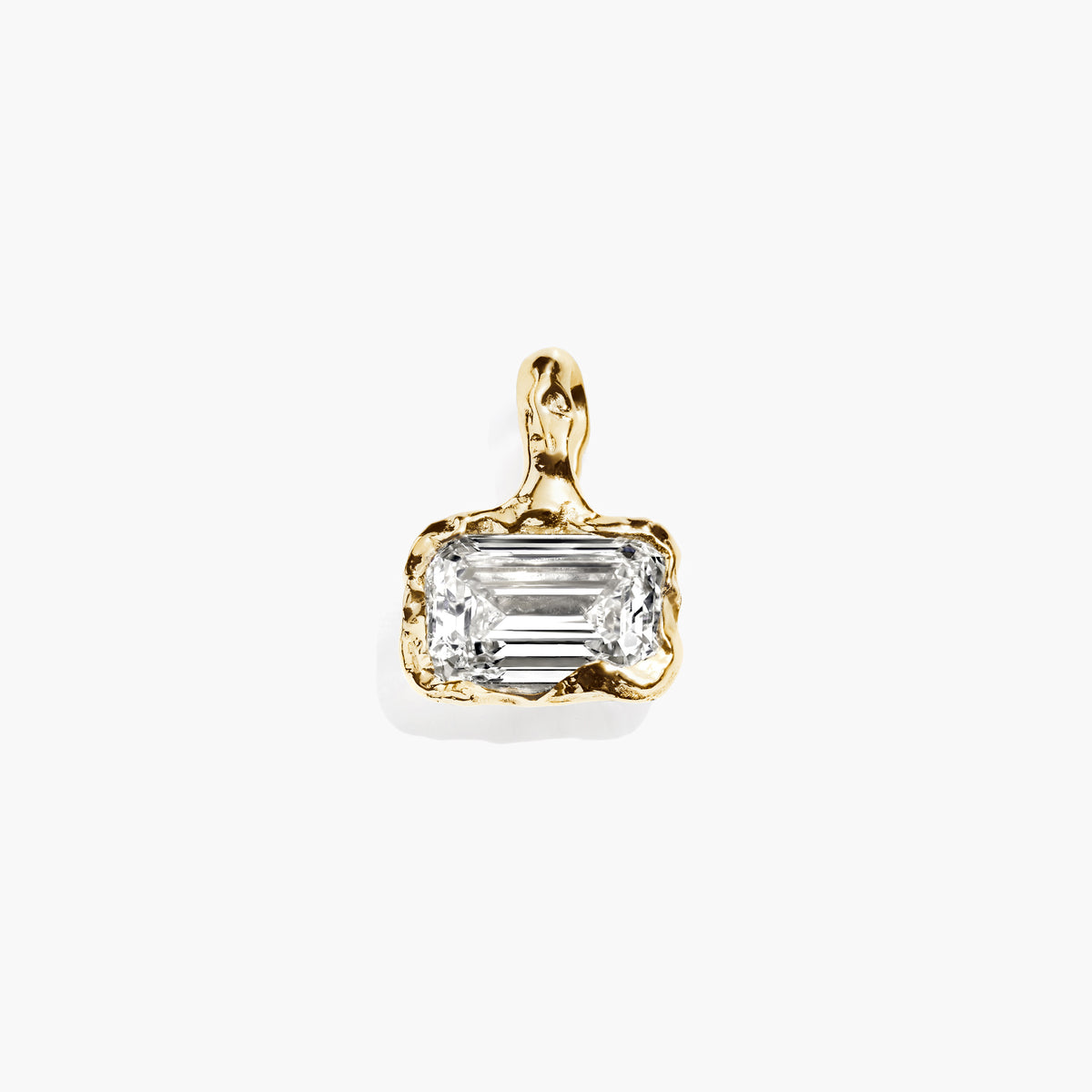 ALFA EMERALD DIAMOND PENDANT BOLD