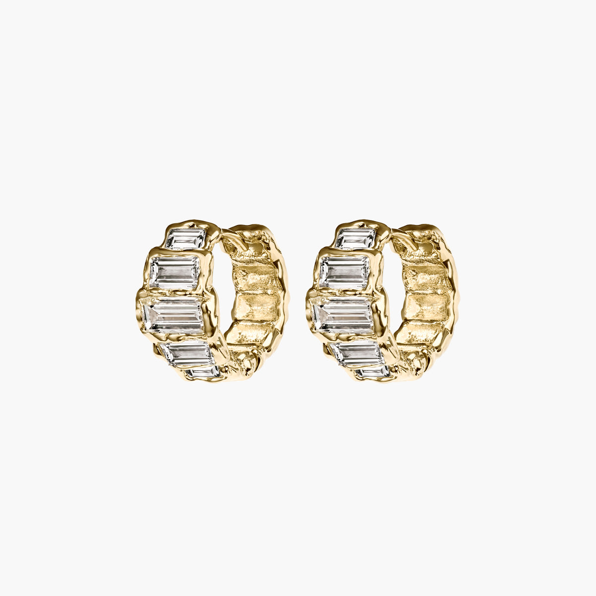 DÉCO STEP DIAMOND HOOPS