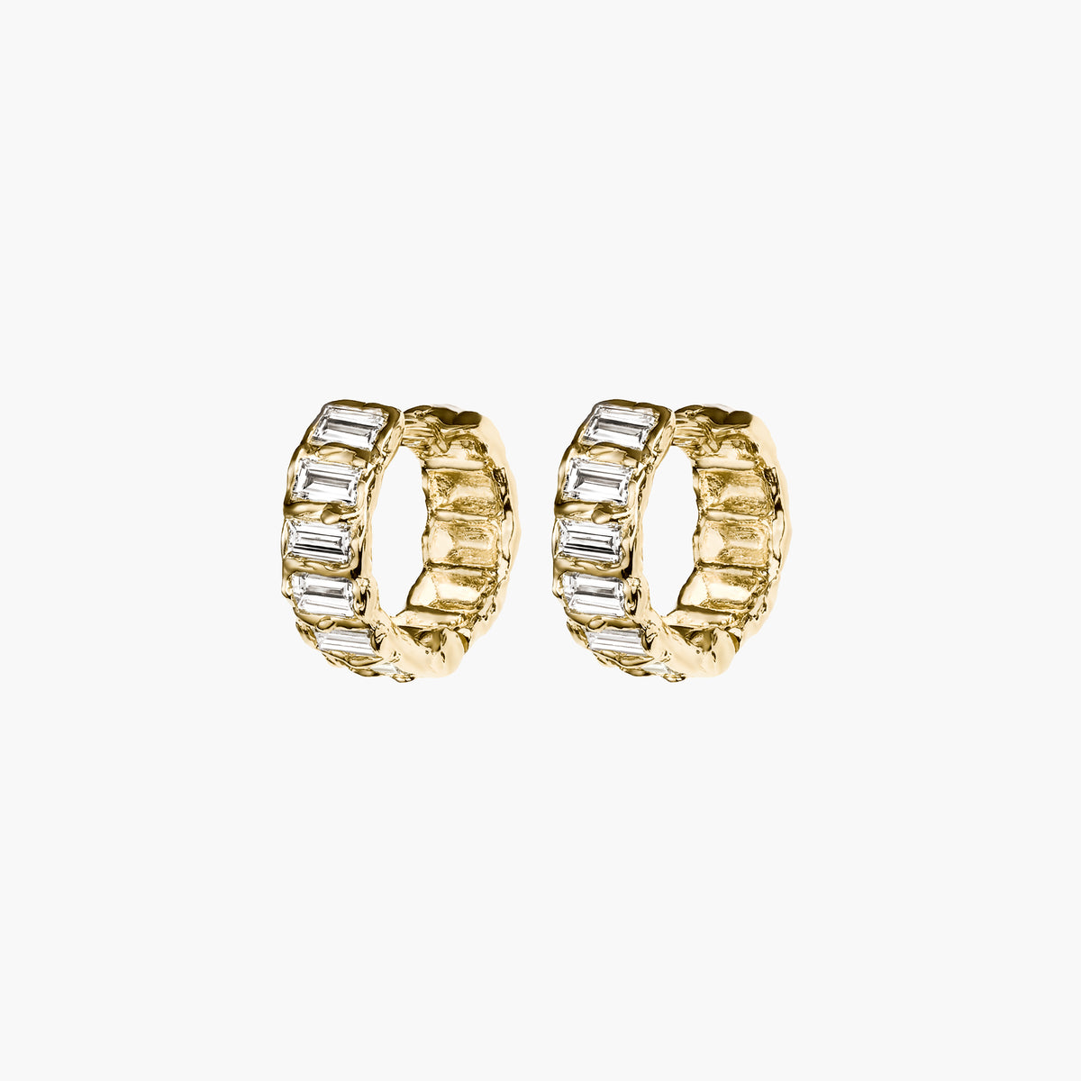 DÉCO DIAMOND ETERNITY HOOPS