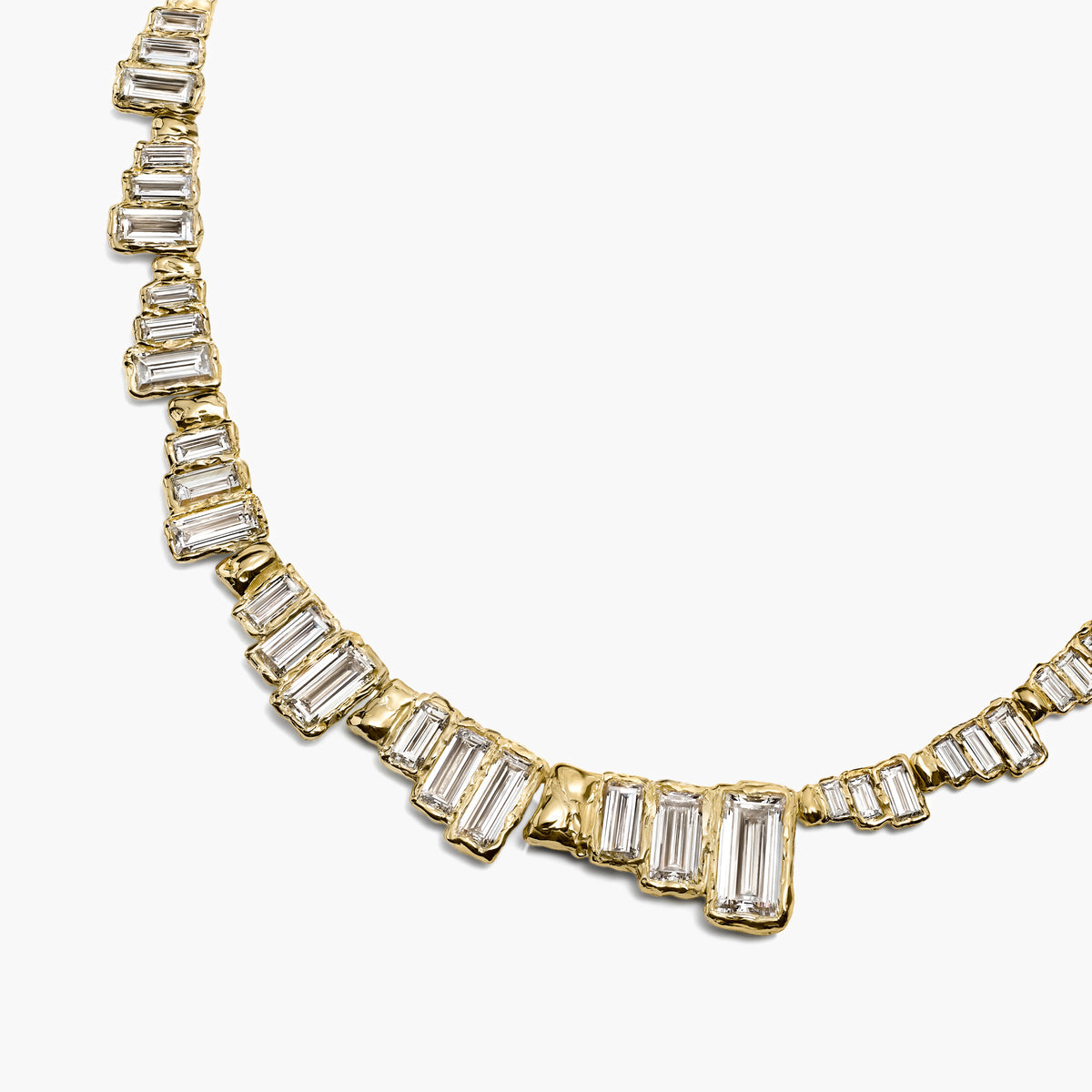 DÉCO GRADUATED DIAMOND NECKLACE BOLD