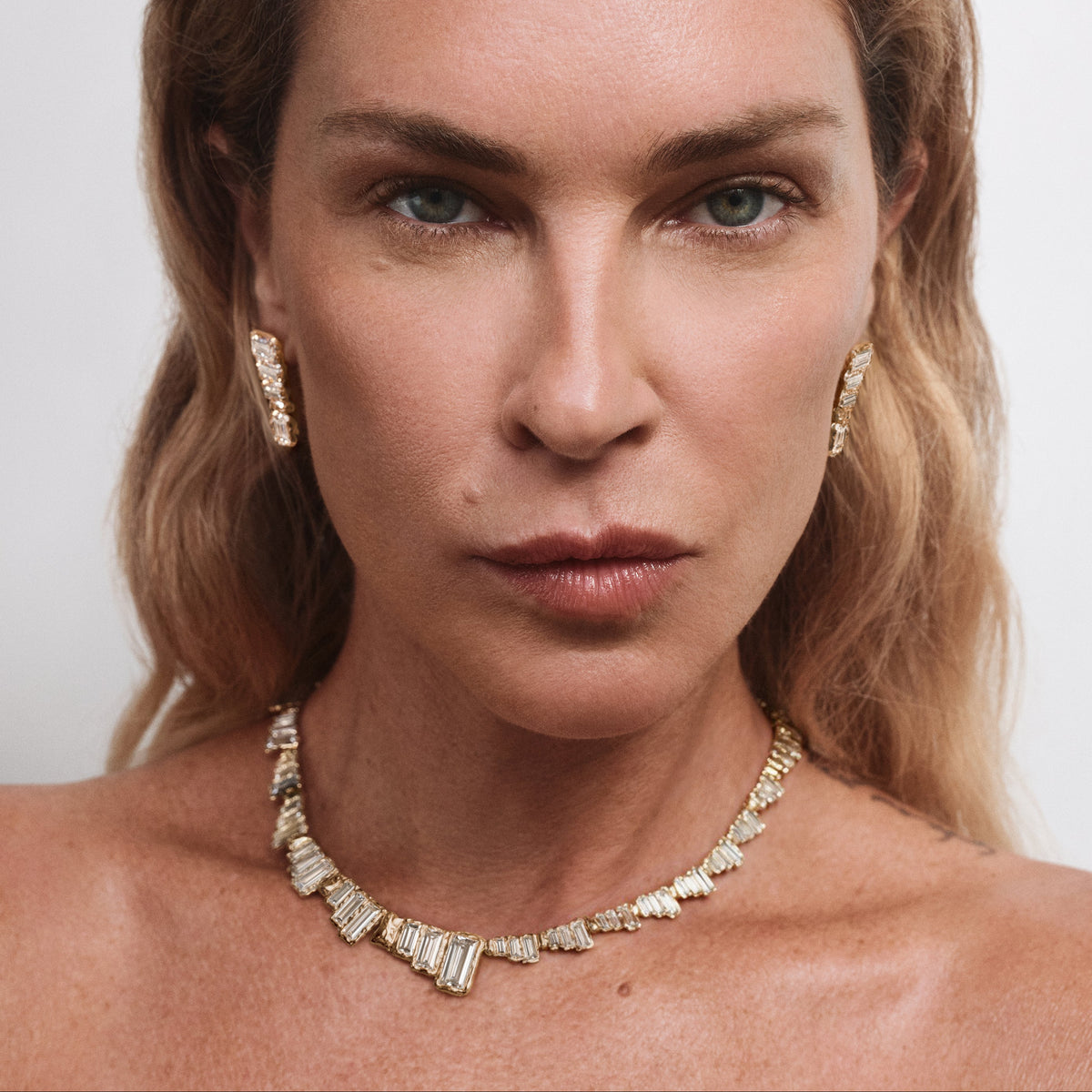 DÉCO GRADUATED DIAMOND NECKLACE BOLD