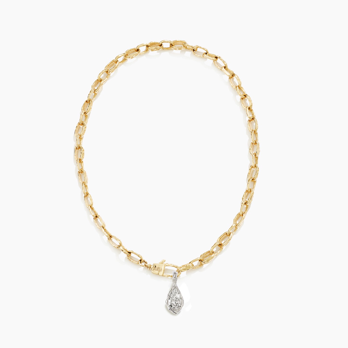 ALFA PEAR DIAMOND PENDANT BOLD
