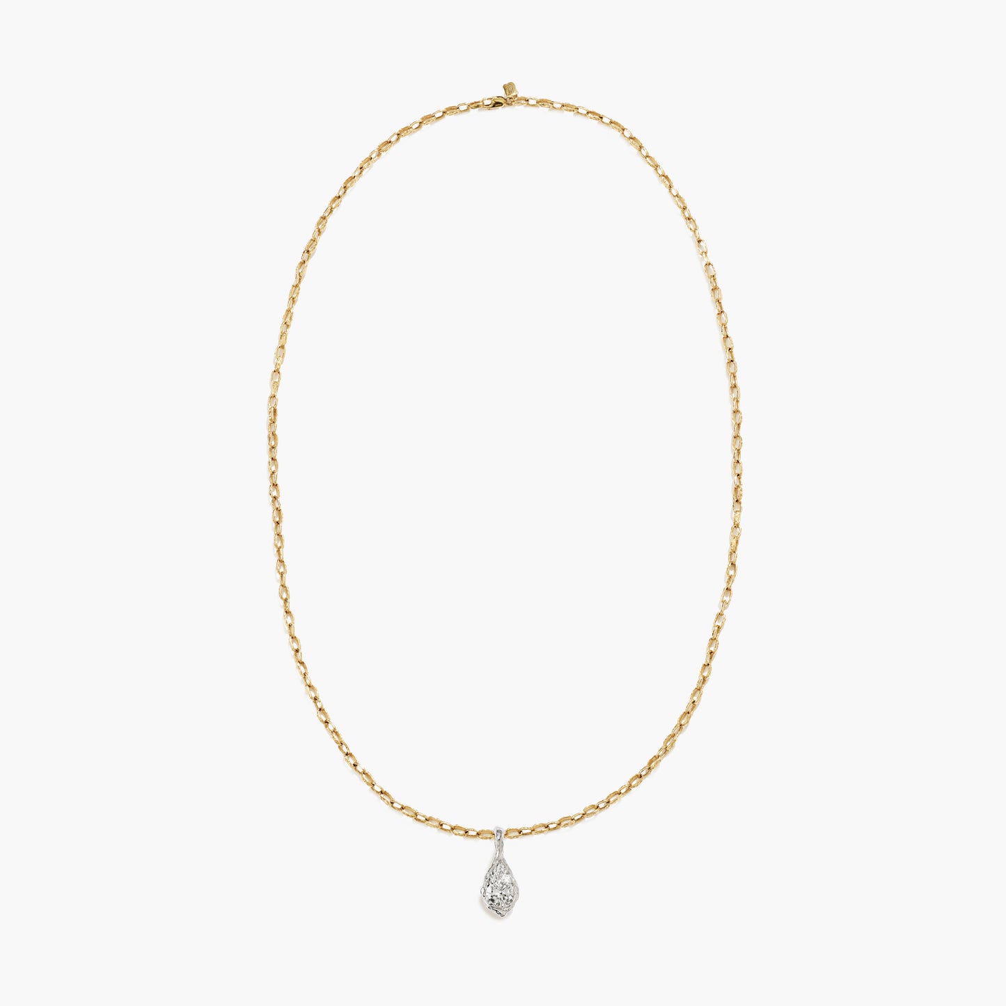 ALFA PEAR DIAMOND PENDANT BOLD