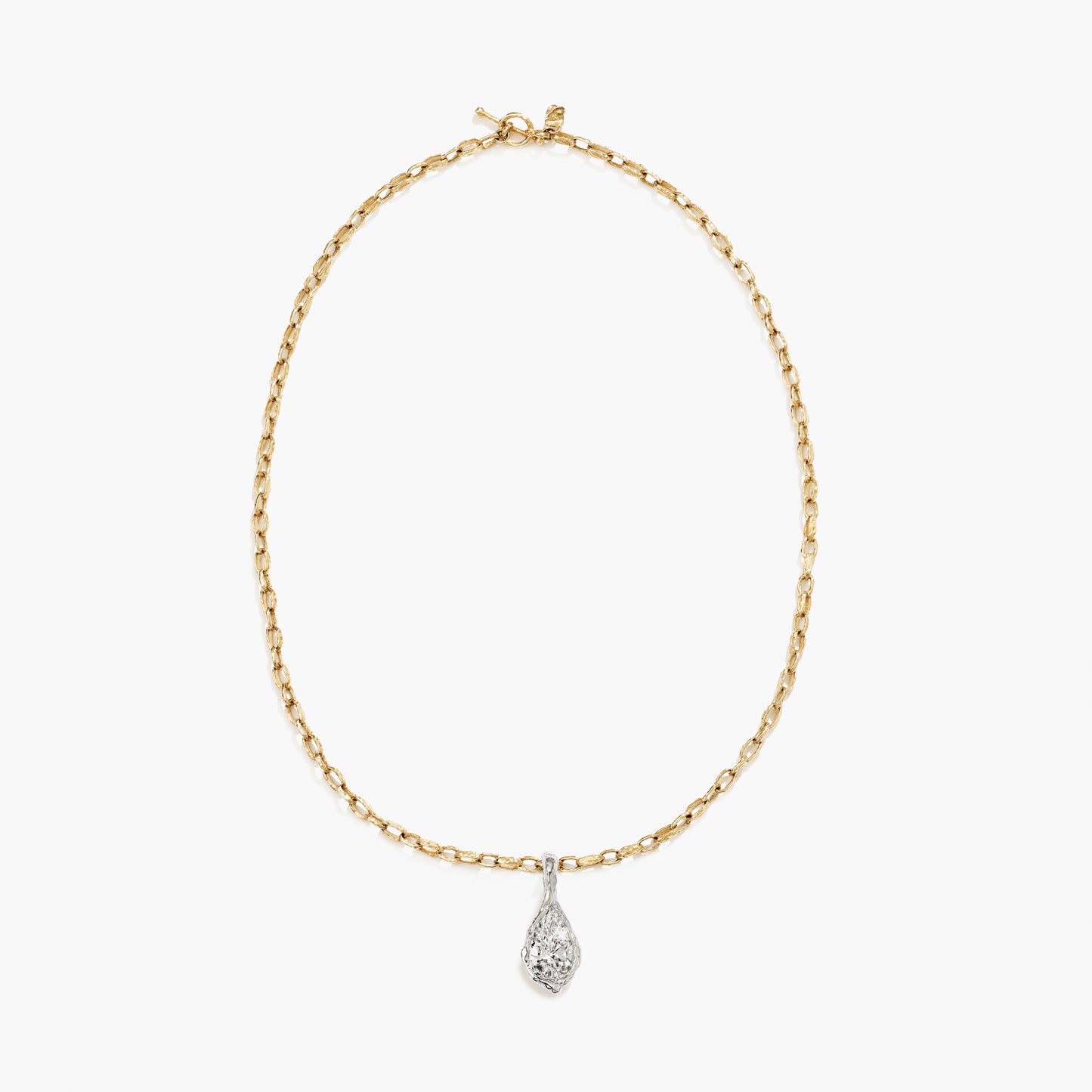 ALFA PEAR DIAMOND PENDANT BOLD