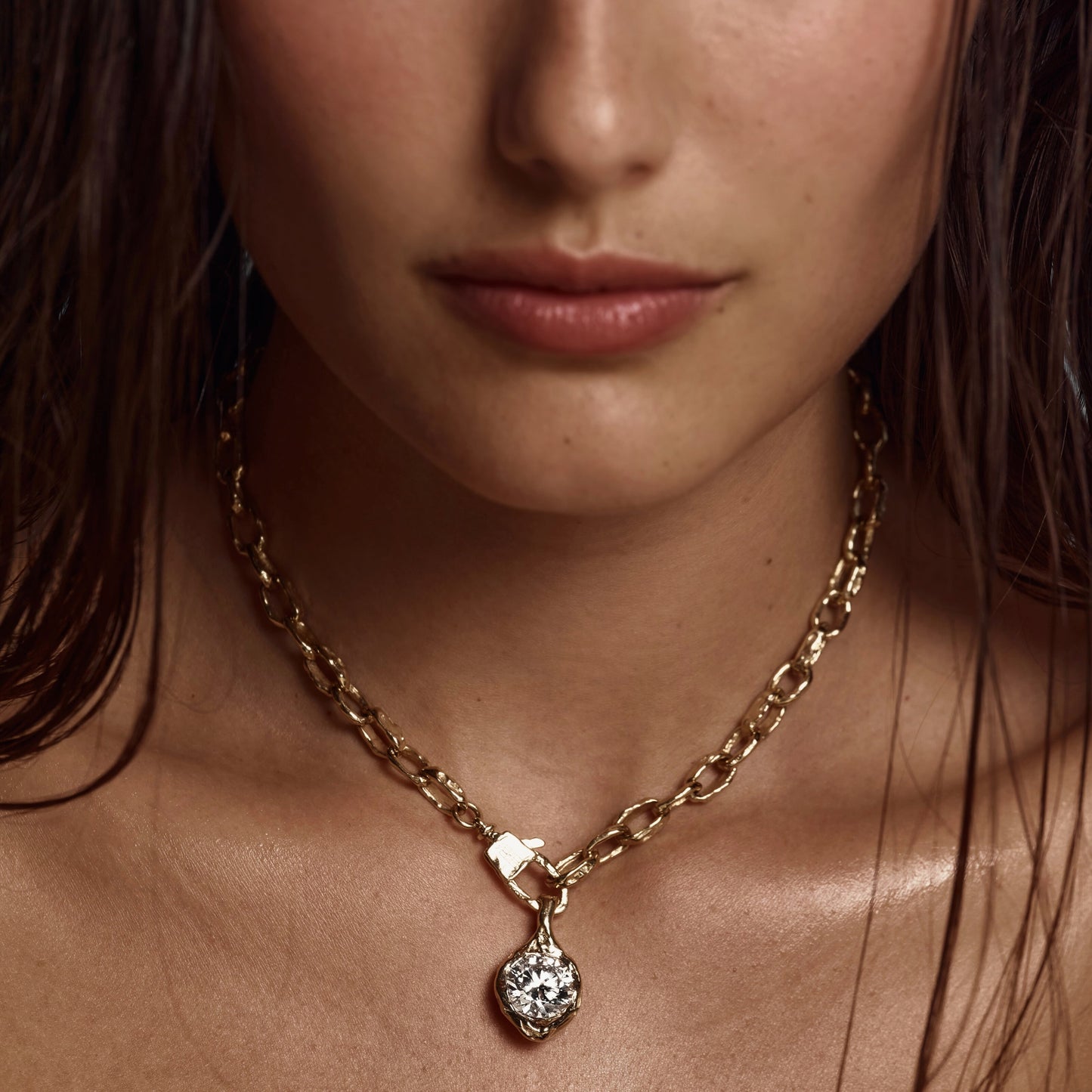 ALFA BRILLIANT DIAMOND PENDANT BOLD