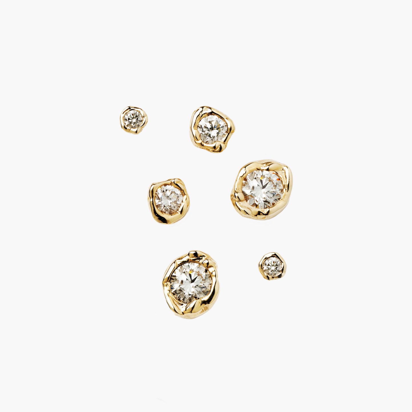 ALFA DIAMOND EAR STUDS LIGHT