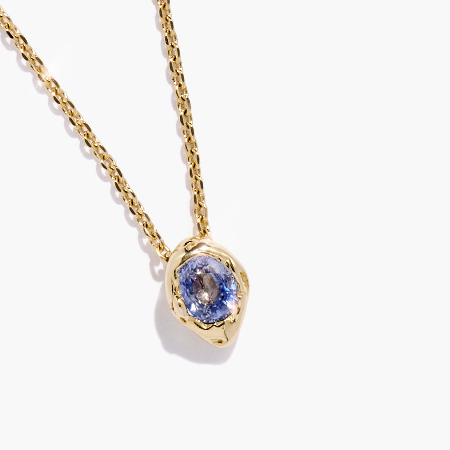 ALFA NECKLACE, BLUE SAPPHIRE