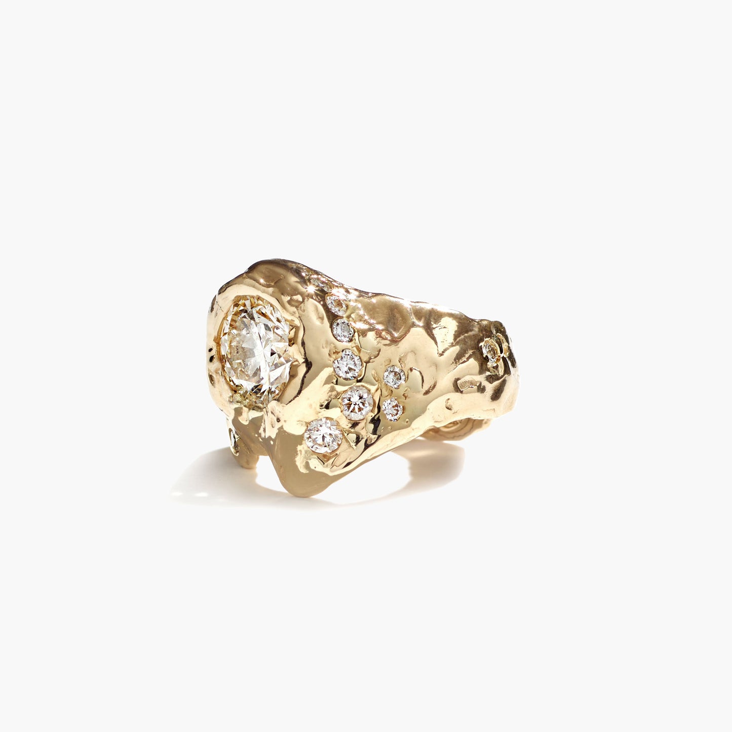 ALFA ROUND DIAMOND RING BOLD