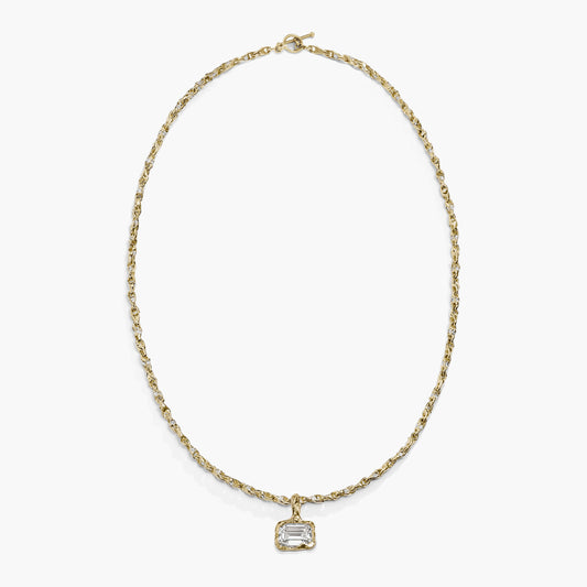 ALFA EMERALD DIAMOND PENDANT BOLD