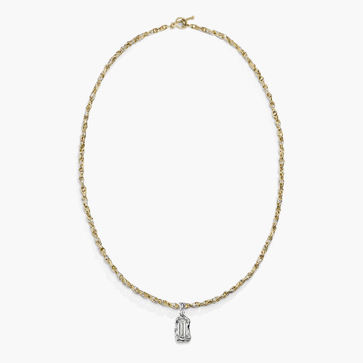 DÉCO BAGUETTE DIAMOND PENDANT
