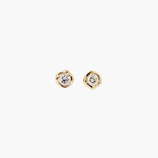 ALFA DIAMOND EAR STUDS LIGHT