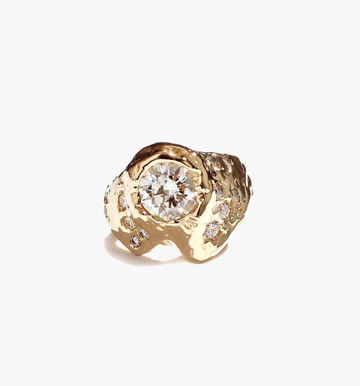 ALFA ROUND DIAMOND RING BOLD