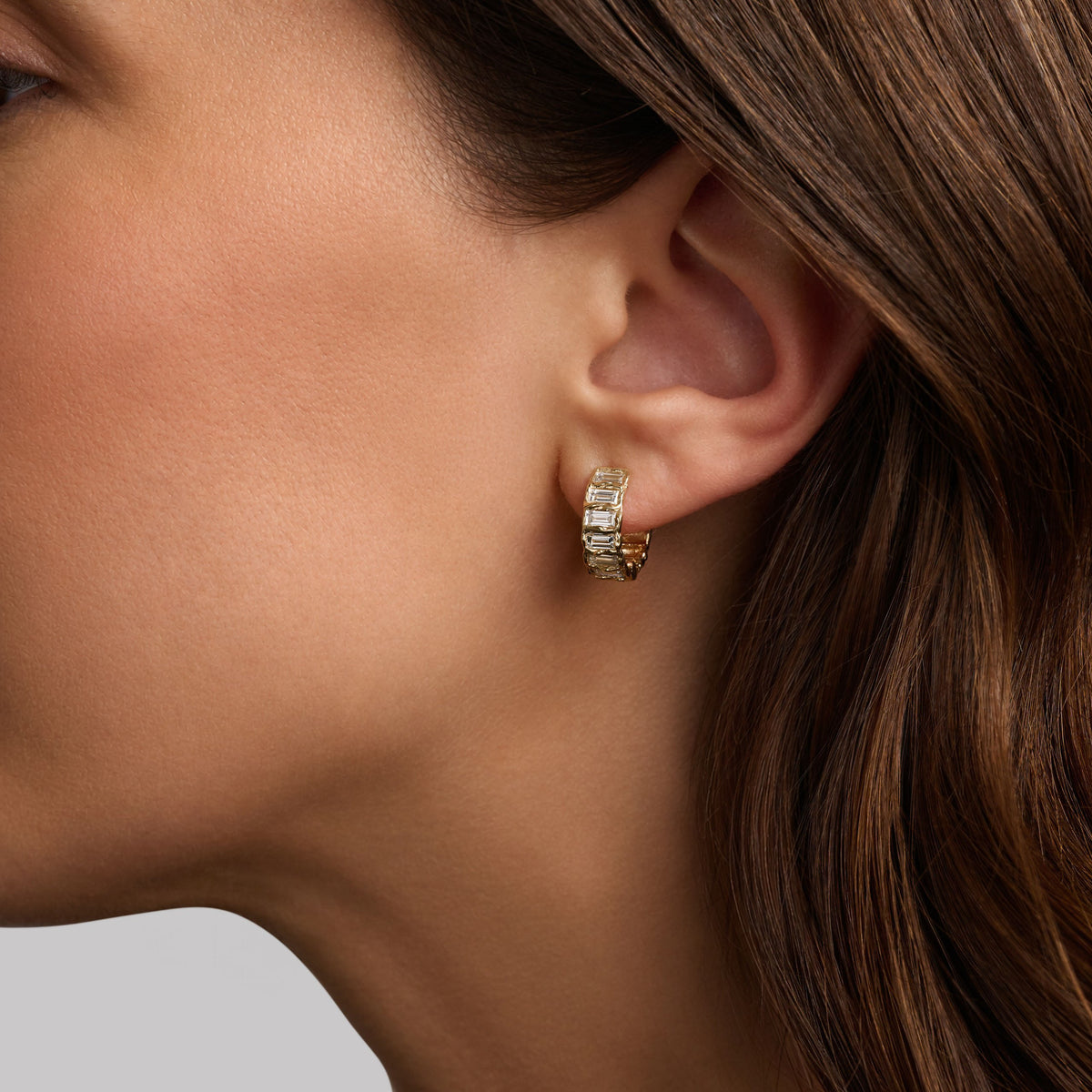 DÉCO DIAMOND ETERNITY HOOPS