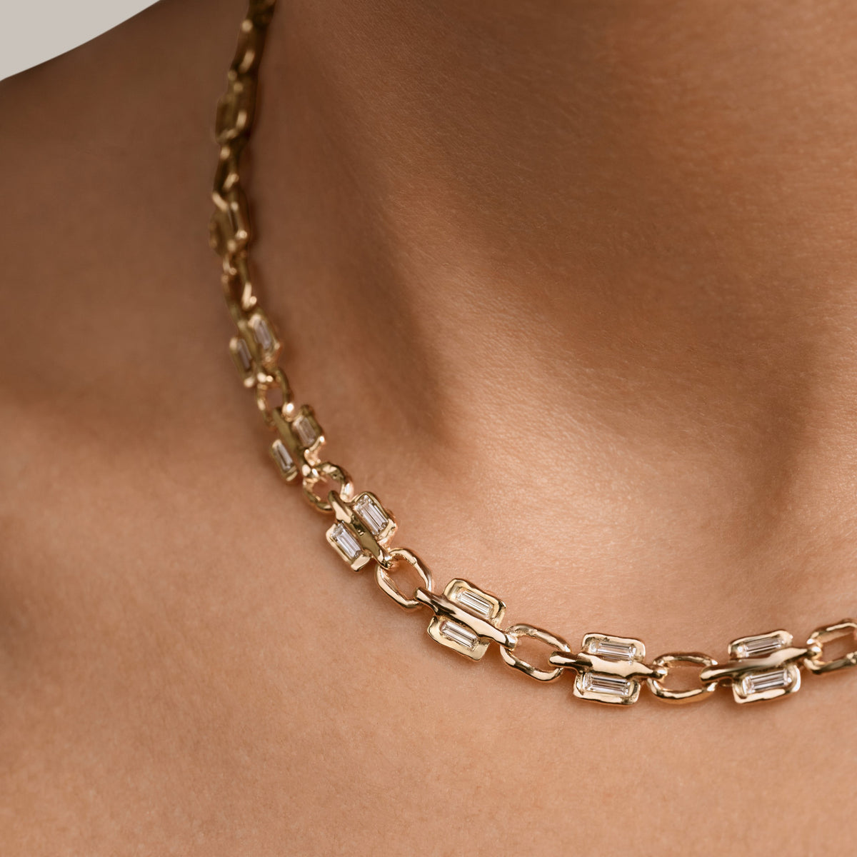 VOYAGE DOUBLE BAGUETTE NECKLACE