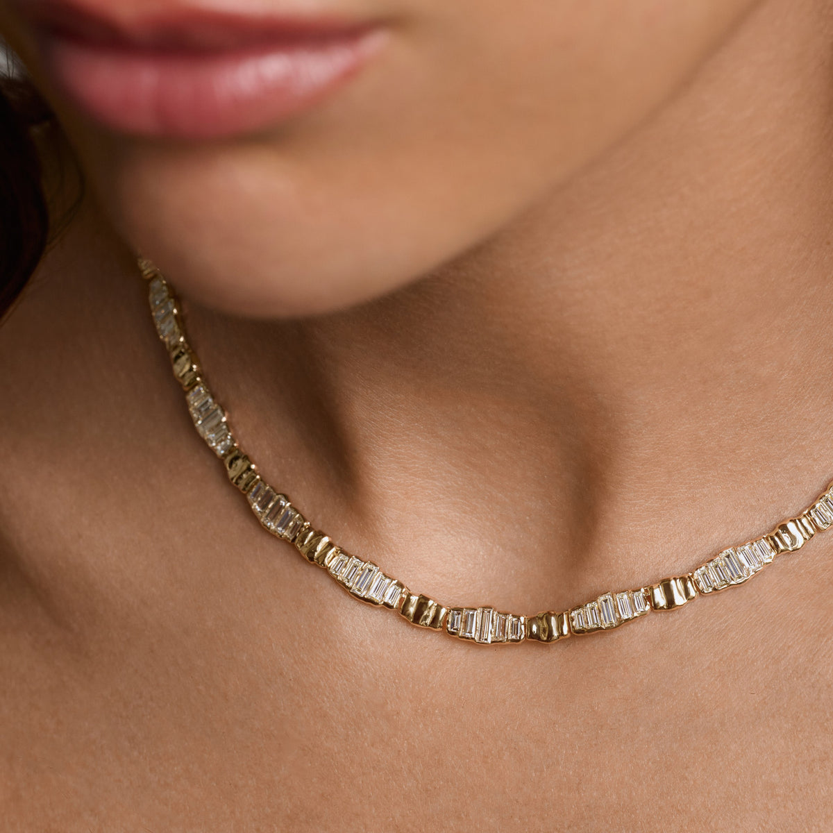 DÉCO STEP DIAMOND NECKLACE