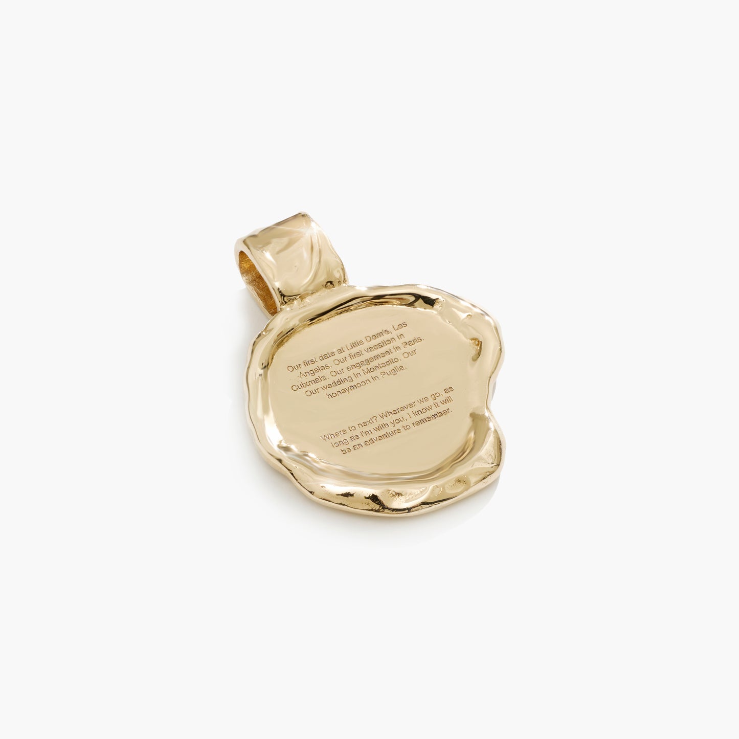 SECRET NOTE SCROLL BOLD PENDANT