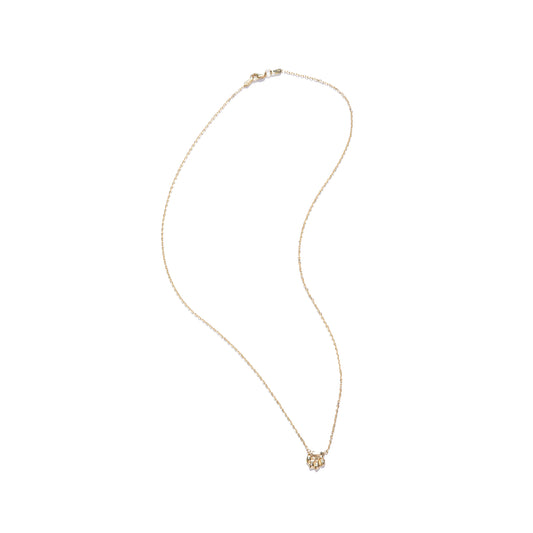 Paw Print Gold Necklace  Fie Isolde