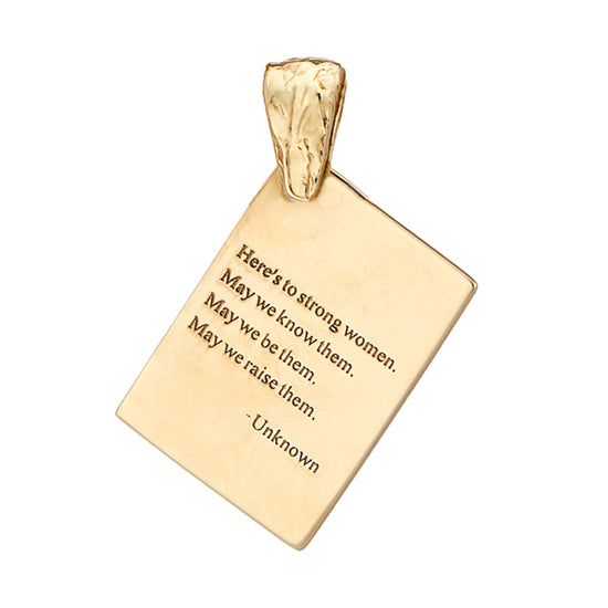 The Note Gold Pendant Fie Isolde