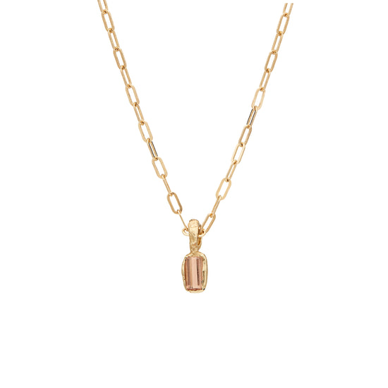 Gold Alfa Necklace Light Brown Fie Isolde