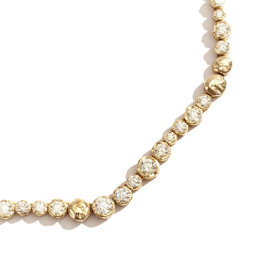 Alfa Diamond Necklace 14kt Gold Fie Isolde