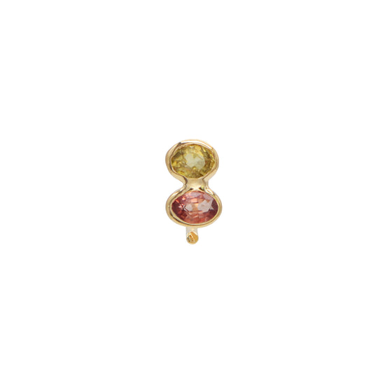 Freja Light Green & Pink Hoops Fie Isolde
