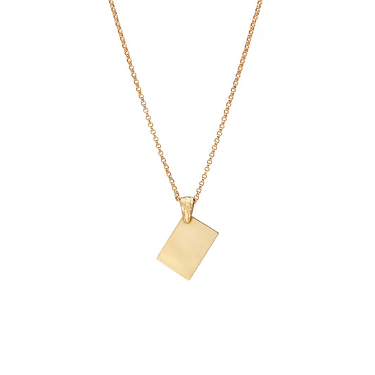 The Note Large Gold Necklace Fie Isolde
