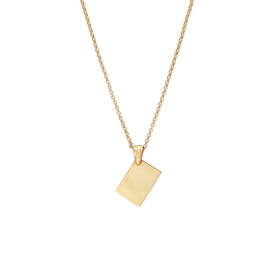 The Note Large Gold Necklace Fie Isolde