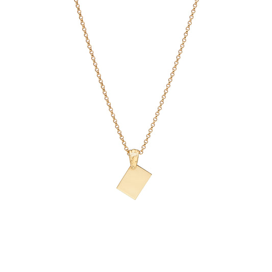 The Note Small Gold Necklace Fie Isolde