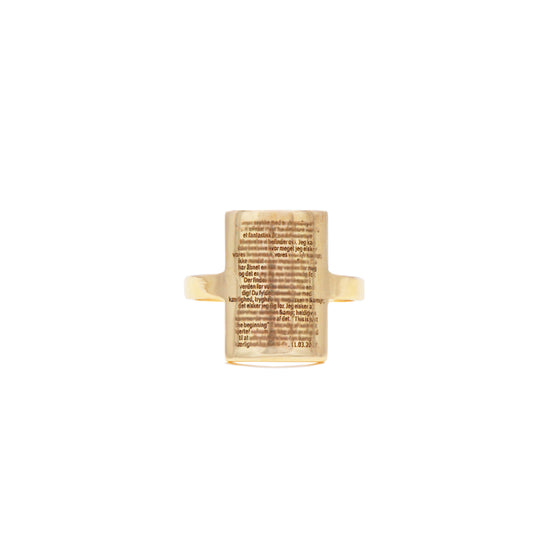 The Note Gold Ring Fie Isolde
