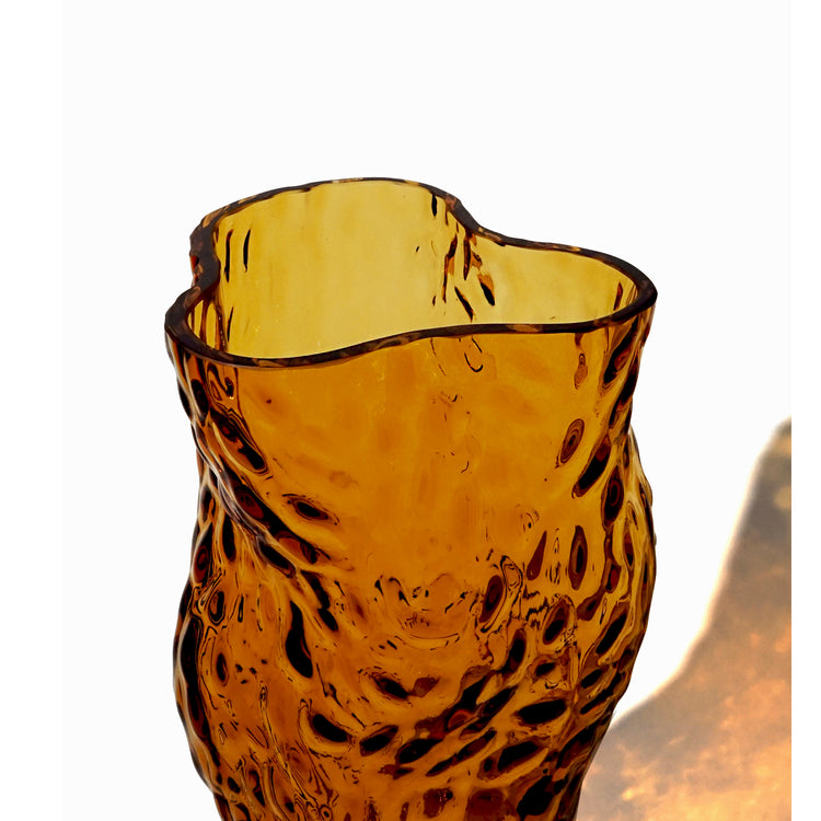 Ostrea Rock Vase - Amber