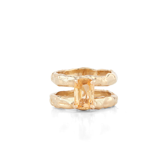 Odette Gold Sapphire Ring Fie Isolde