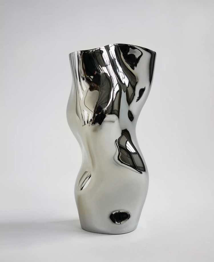 Ostrea 25 Vase - Silver