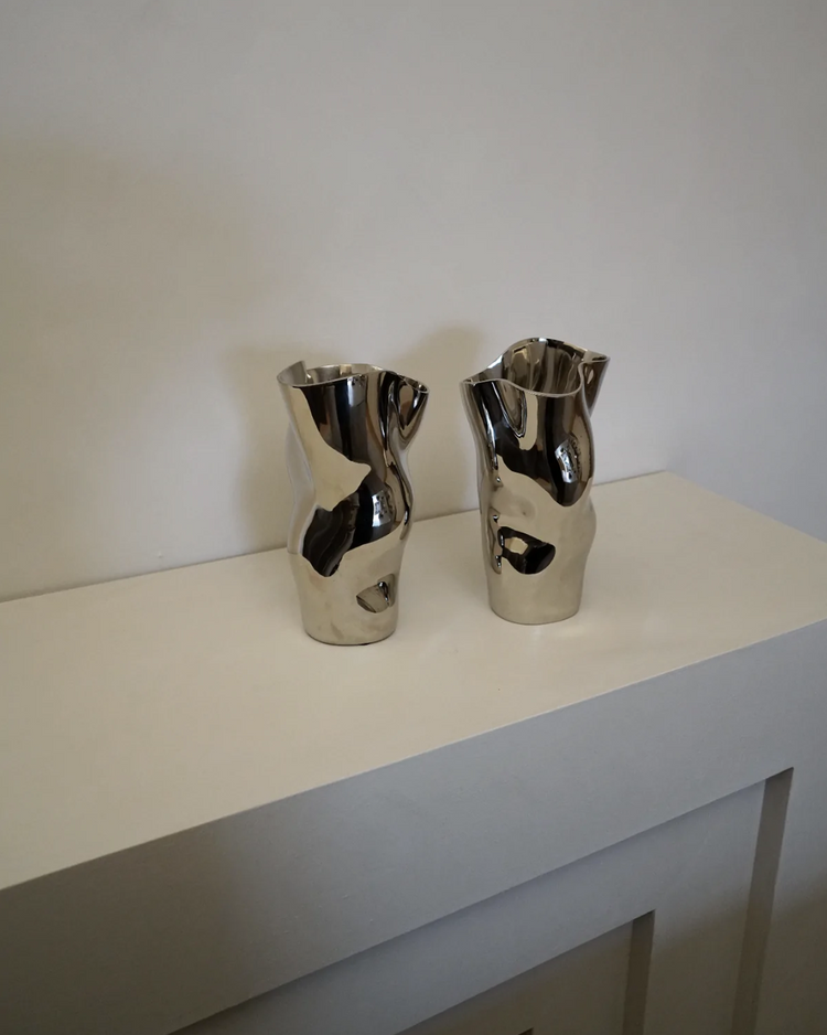 Ostrea 25 Vase - Silver